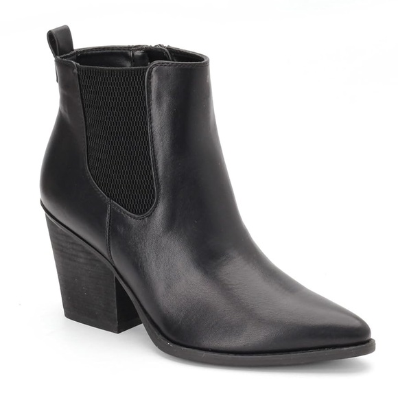NATURALIZER SOUL Micah Black Ankle Boots with Block Heel, size 7.5 - Picture 1 of 7